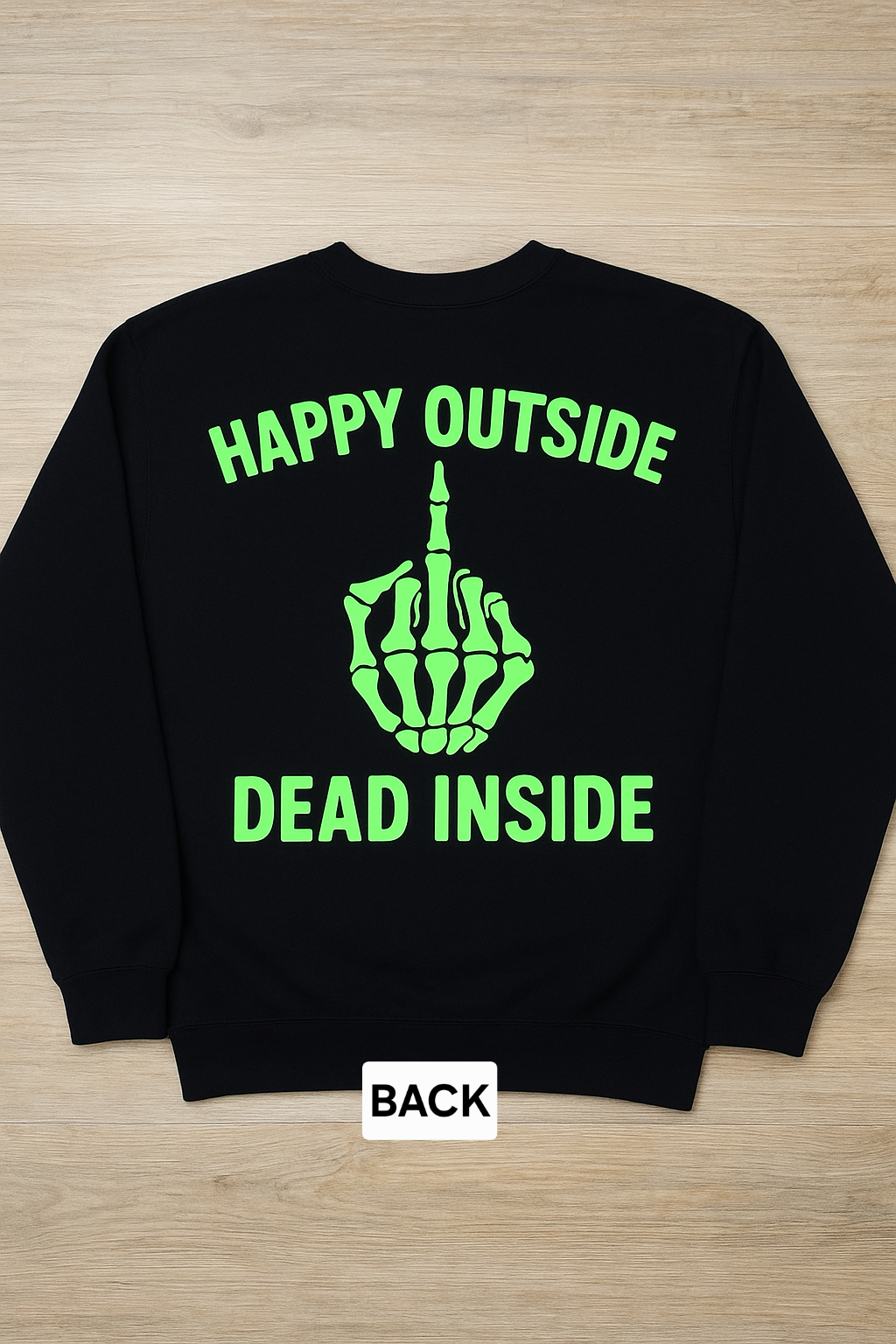 Glow in the Dark Black Crewneck