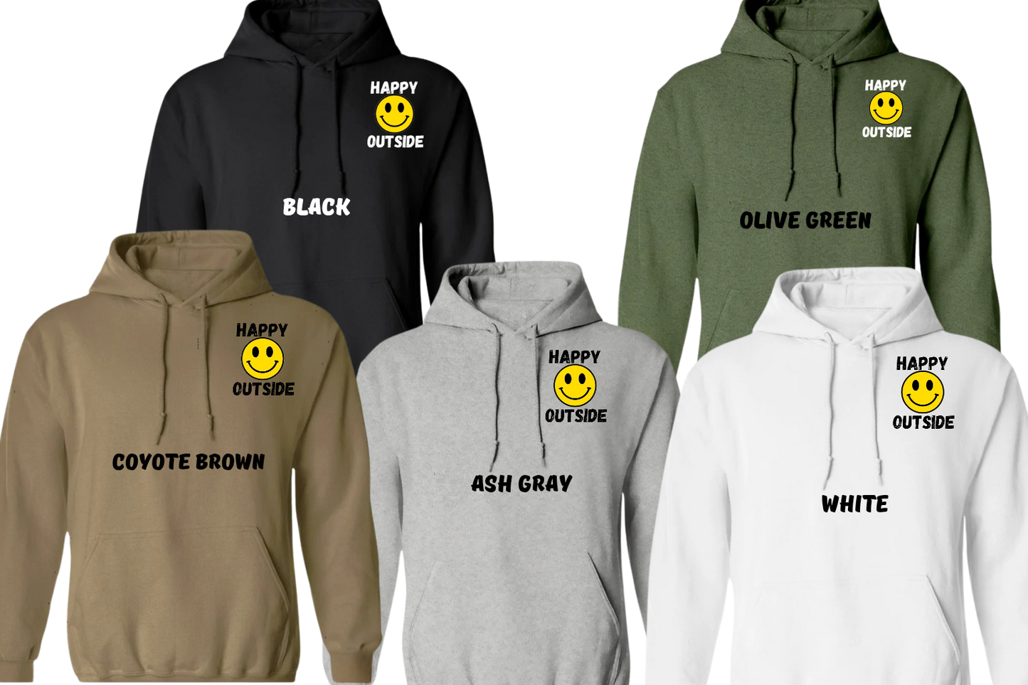 Happy Outside, Dead Inside Sweatshirt - 5 colors to choose from