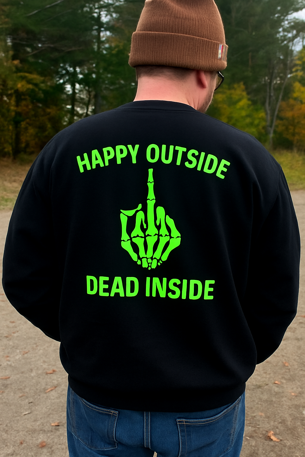 Glow in the Dark Black Crewneck