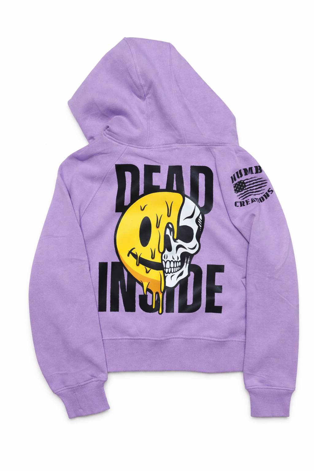 Women's Dead Inside Half-Zip Fleece Hoodie- 5 colors to choose from